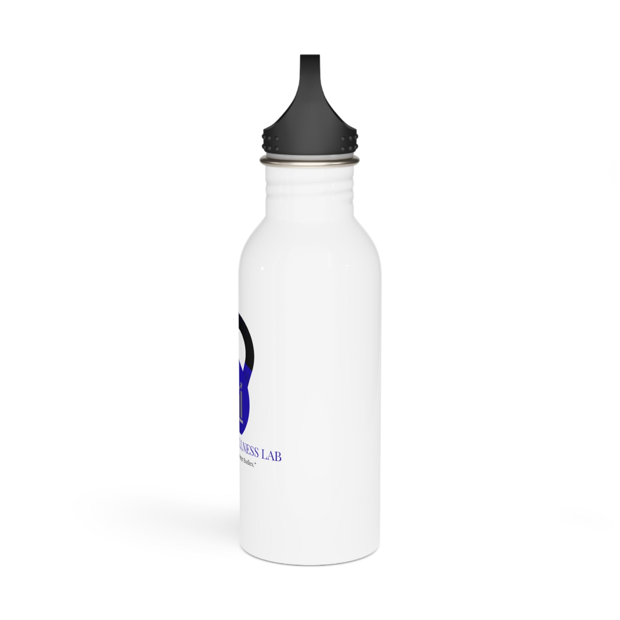 Wellness Lab Stainless Steel Water Bottle — Fitness Kettlebell Logo
