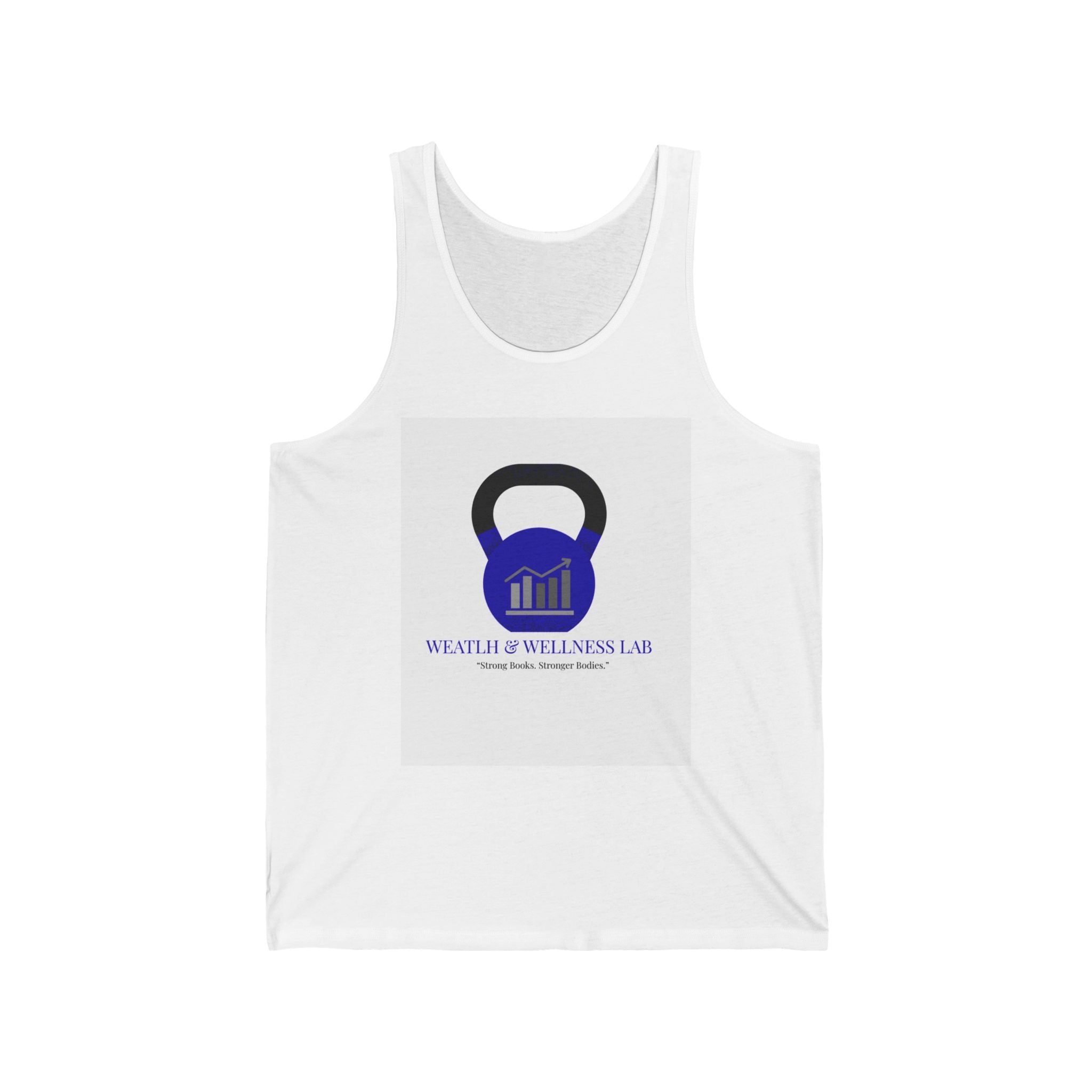 Fitness Kettlebell Tank — Wealth of Wellness Lab Logo Tank Top