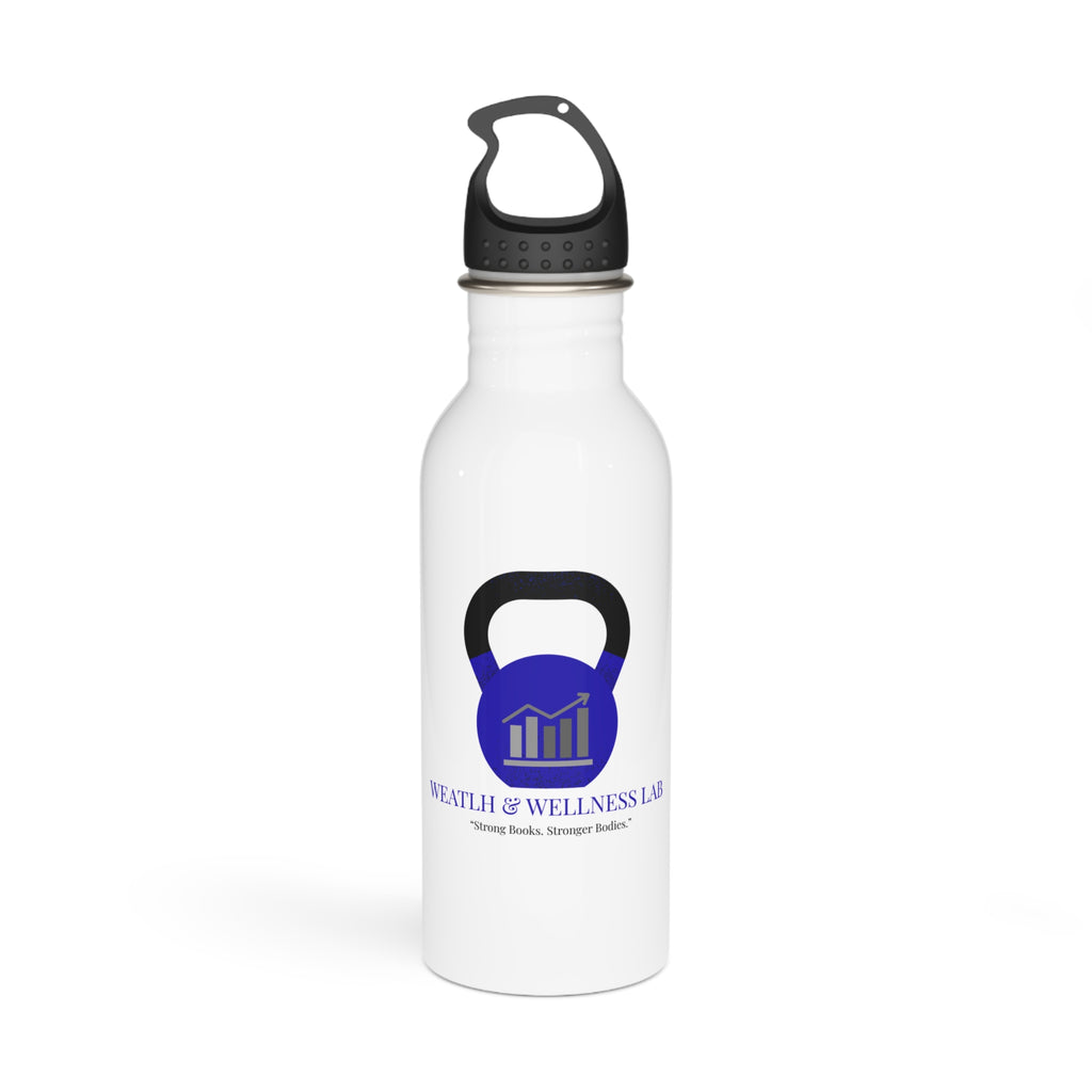 Wellness Lab Stainless Steel Water Bottle — Fitness Kettlebell Logo