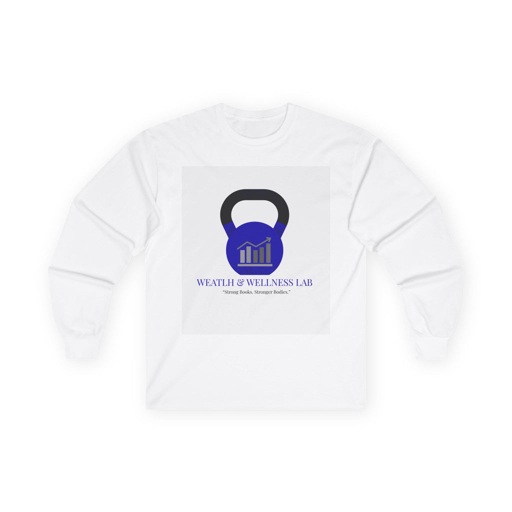 Wealth & Wellness Lab Long Sleeve Tee — Fitness & Finance Logo Shirt