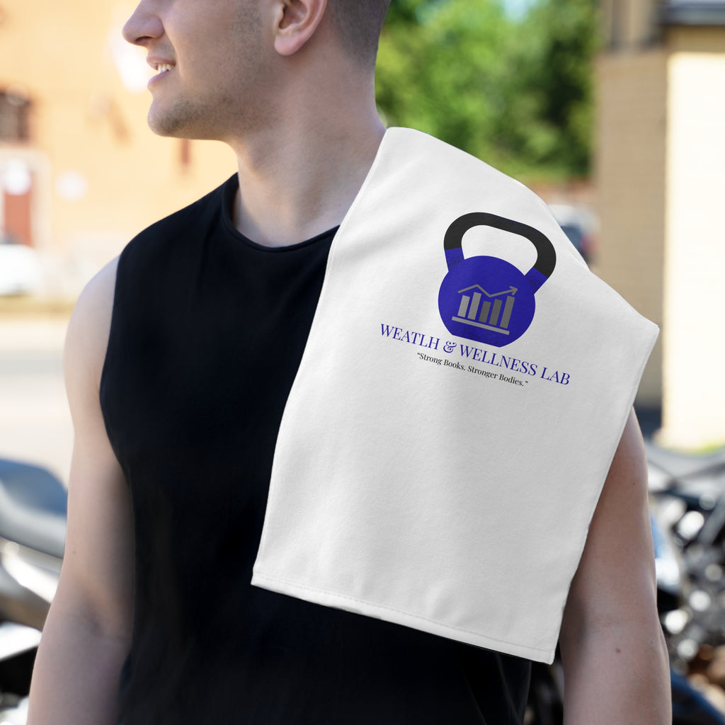 Wealth & Wellness Lab Kettlebell Rally Towel — 11x18 Workout Gym Towel