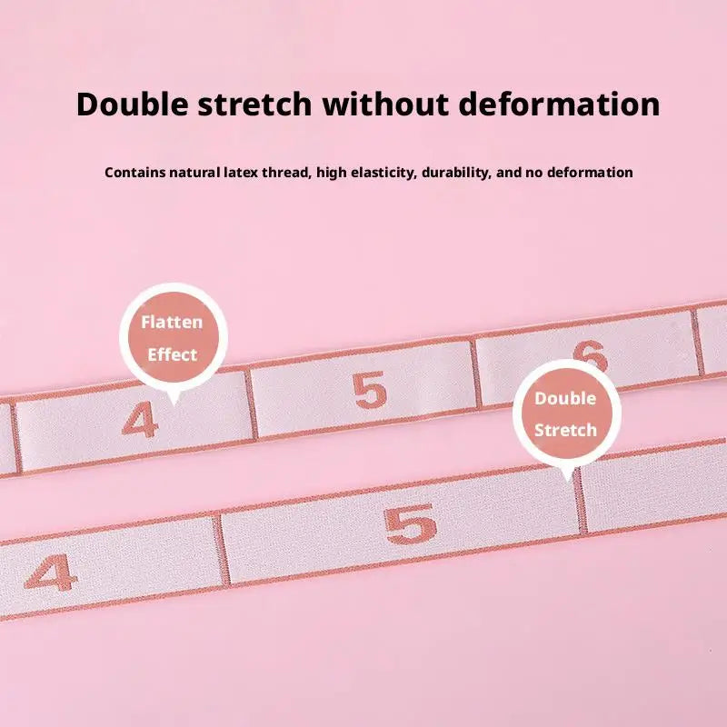Yoga Stretch Resistance Bands Dance Resistance Band Digital Elasticity Adult High Elasticity Multi-Segment Belt Fitness Products