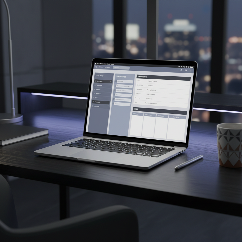 Daily Task Management Mockup